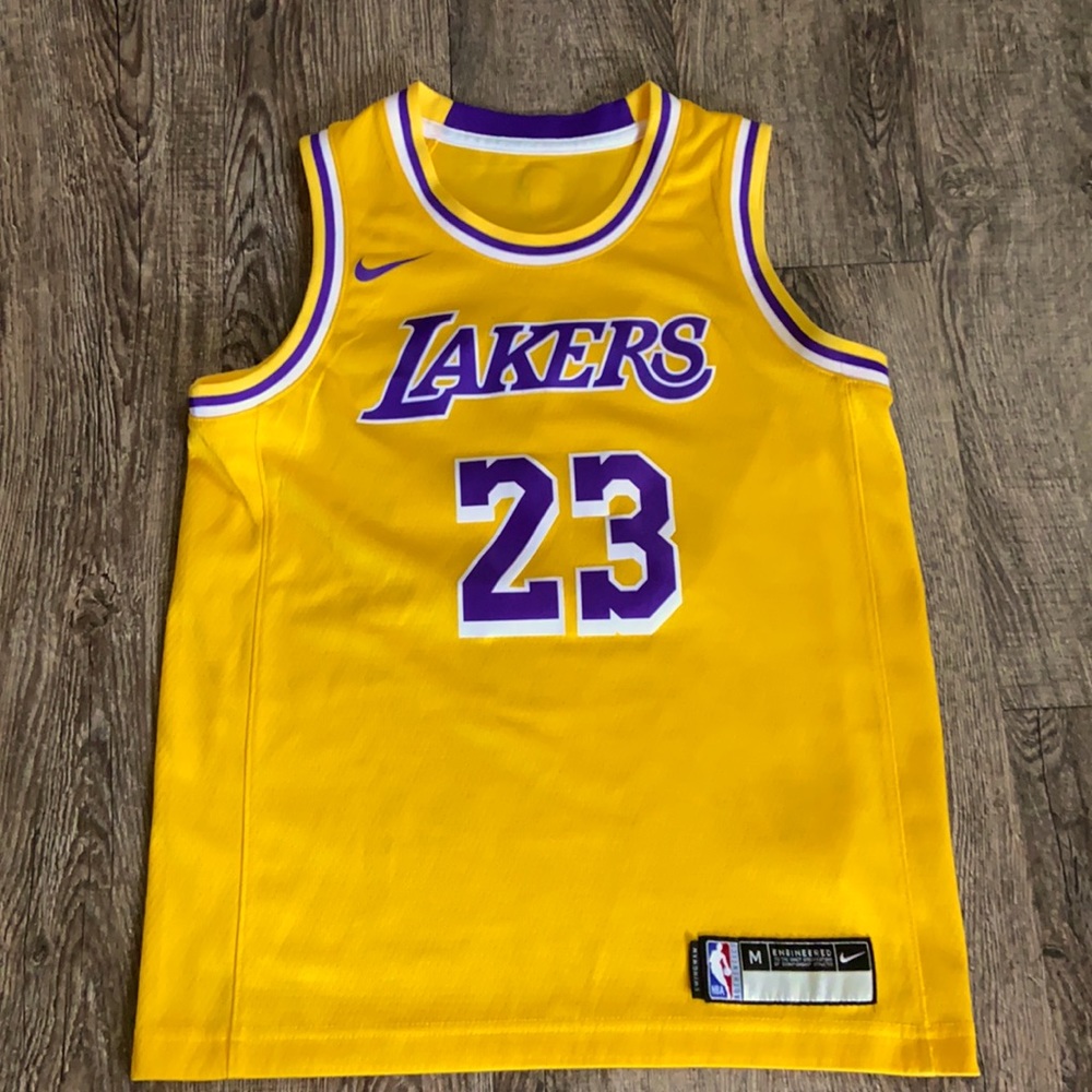 COPY - Auth Nike Labron James Lakers 23 Jersey Youth-M